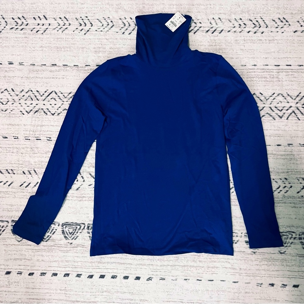 NWT - XS - J.Crew blue turtleneck